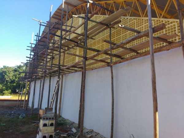 Construção da quadra da Vila Crispim está em fase final