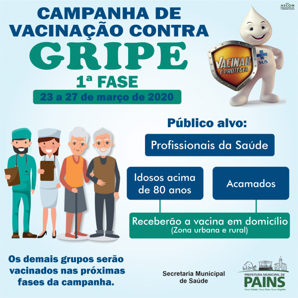 Secretaria Municipal de Saúde inicia Campanha de Vacinação contra a Gripe