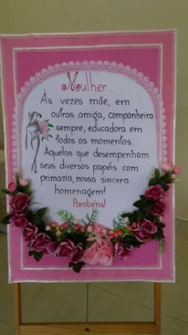 A E. M. Profº João Batista Rodarte faz homenagem ao Dia Internacional da Mulher!!!!