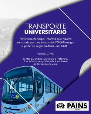 Horário de ônibus - IFMG Formiga